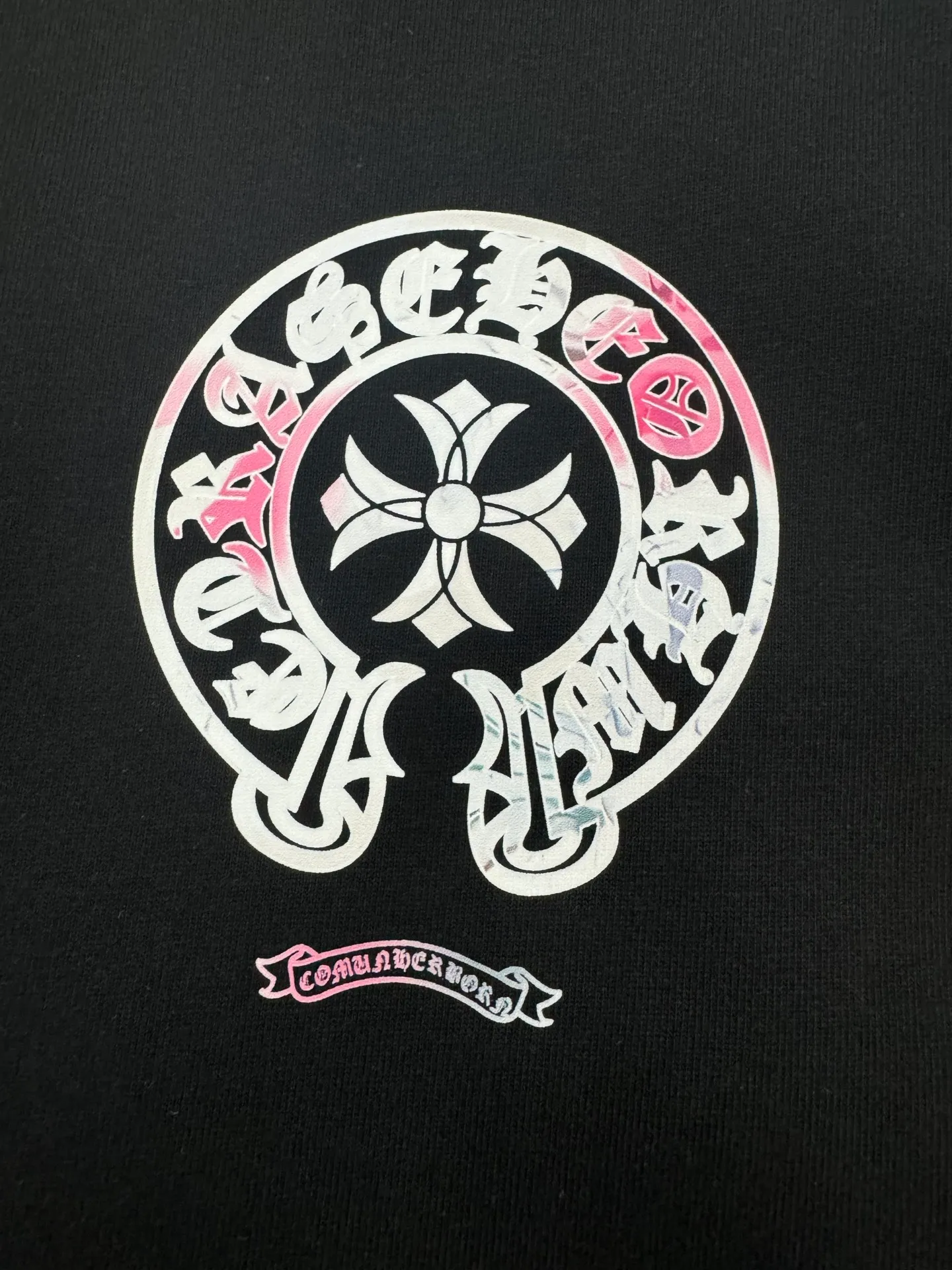 🅿️210 Chrome Hearts*320g heavyweight pure cotton T-shirt, thick, breathable and loose fit. Printed logo design. Spring and summer new round neck fashionable short-sleeved T-shirt. Comfortable against the skin, durable and easy to wear. The original factory is meticulous in craftsmanship. A must-have for casual and versatile colors. Color: Black Anchor Red. Size: S M L XL XXL.